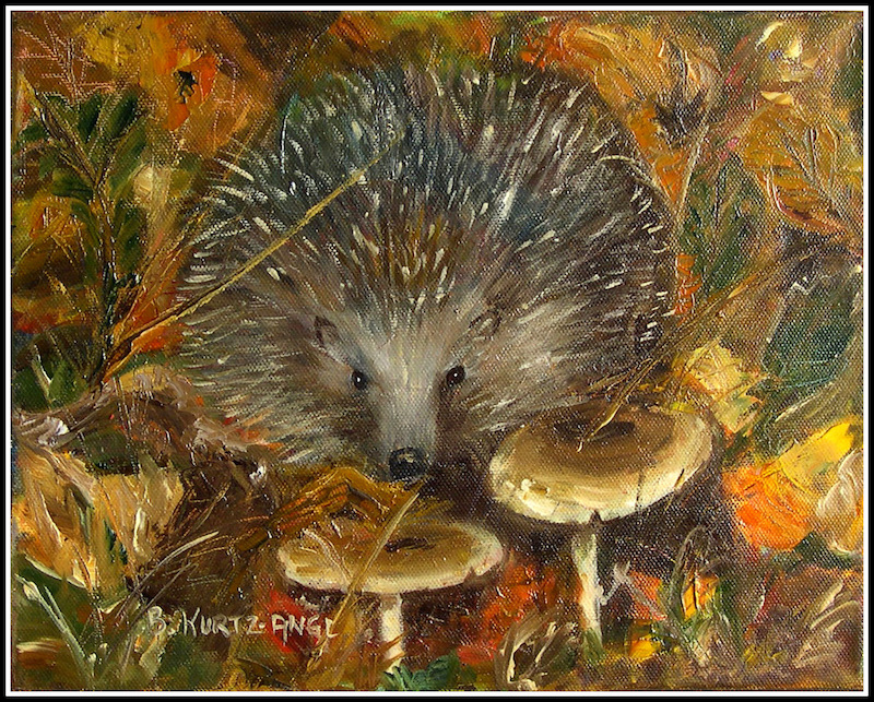 Hedgehog in Autumn